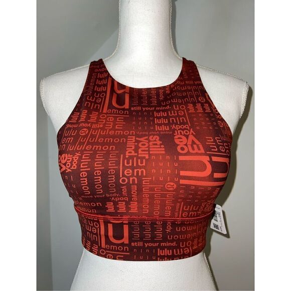 New! Lululemon Energy High Neck Bra Black Women’s 6 - Picture 1 of 9